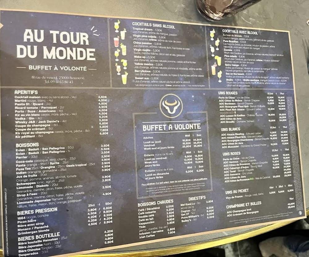 Au Tour du Monde - Menu Image 2